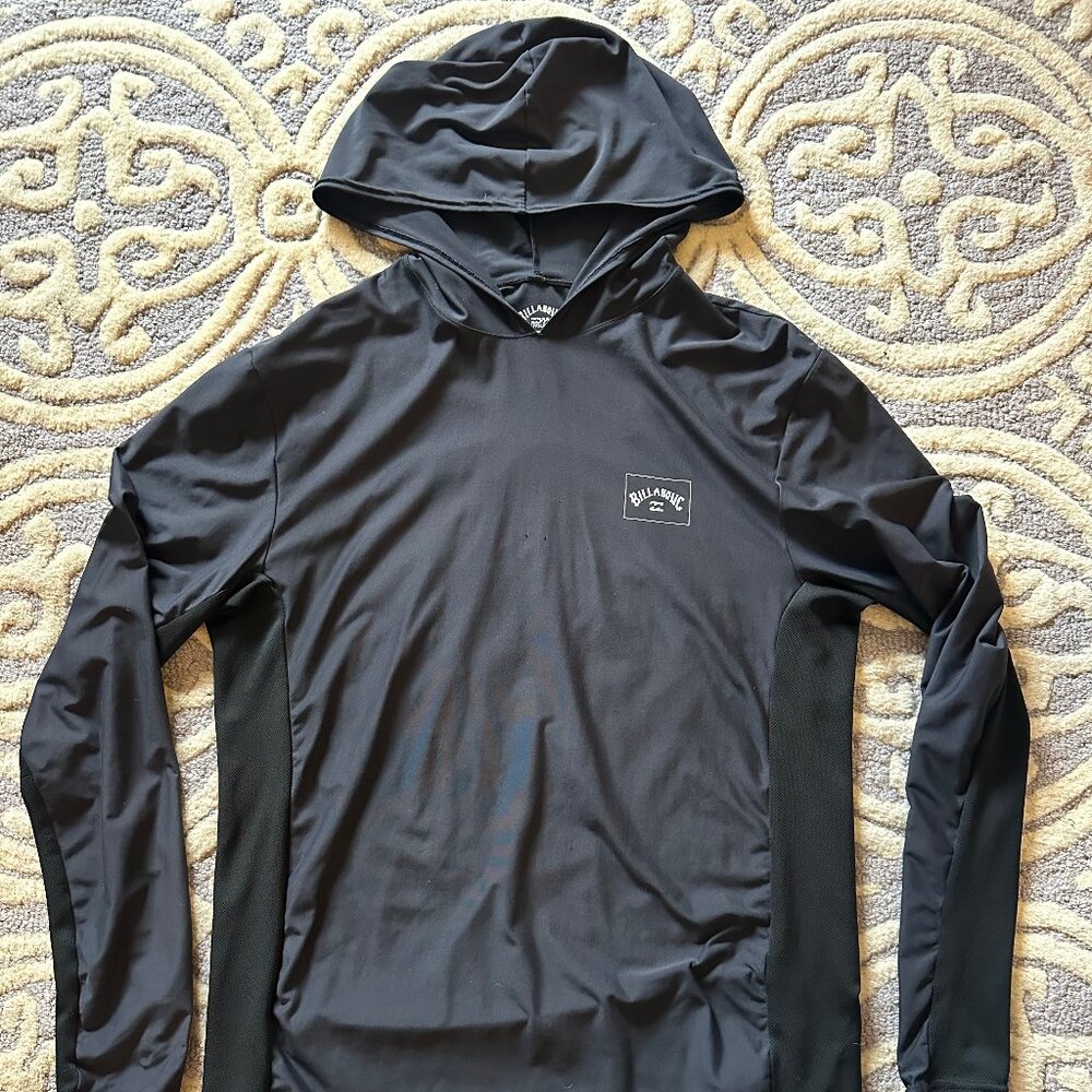 Black Rashguard Sunscreen UPF Sweater - Men